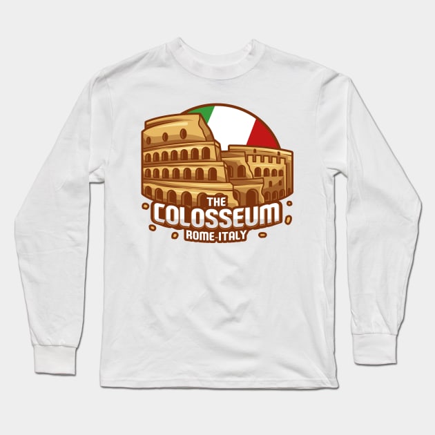 colosseum italy landmark Long Sleeve T-Shirt by noorshine